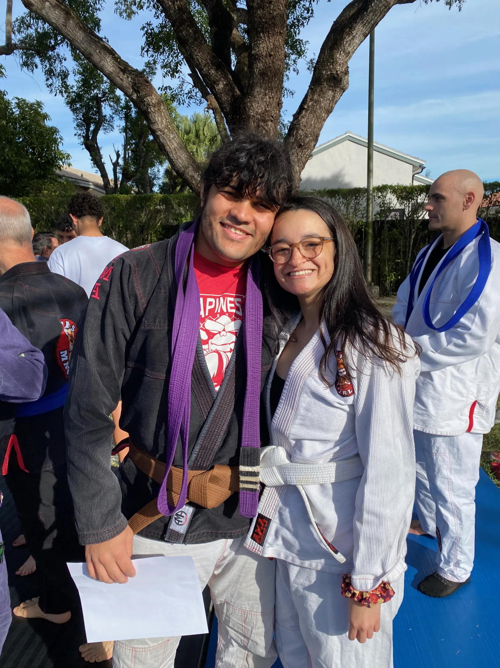Jiu-jitsu practice together